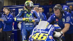 Rossi: "Hemos empeorado con esta Yamaha en mojado"