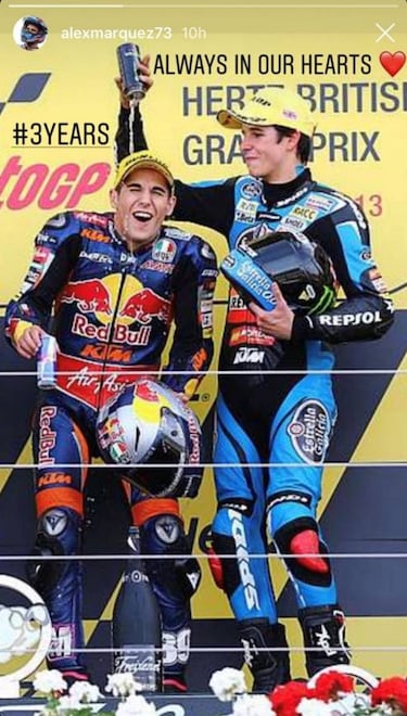 El mundo del motociclismo no olvida a Luis Salom