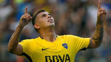 Edwin Cardona en su &eacute;poca con Boca Juniors