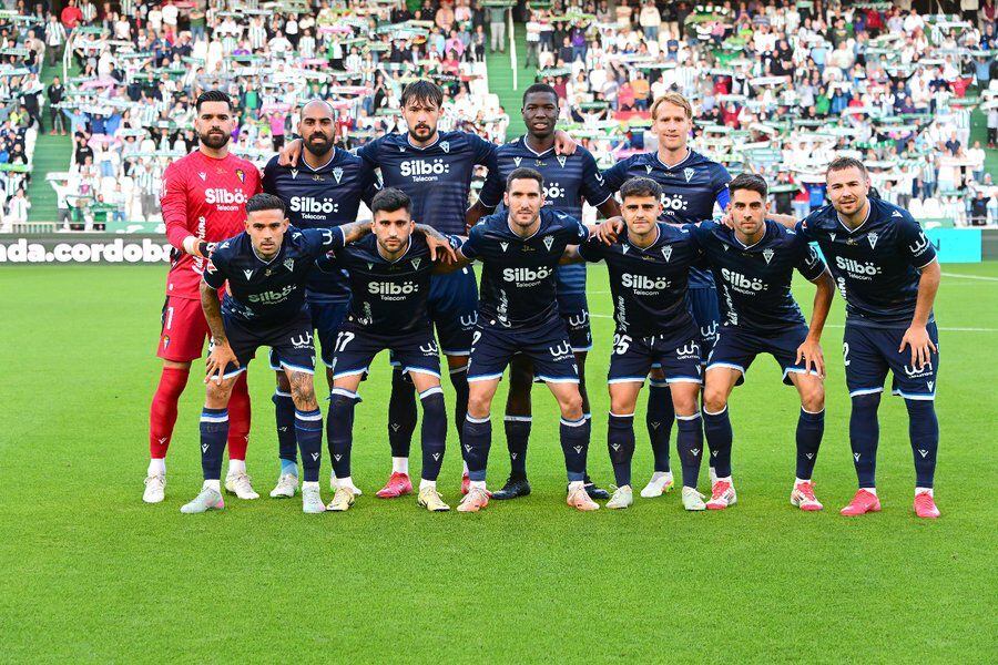 Once del Cádiz CF en el Arcángel. Foto: Cádiz CF.
