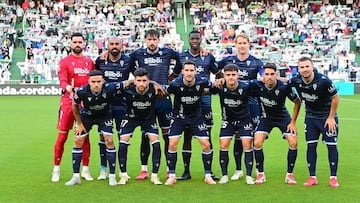Once del C¨¢diz CF en el Arc¨¢ngel. Foto: C¨¢diz CF.