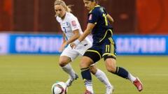 Catalina Usme convirti&oacute; el gol del triunfo de Colombia en los Panamericanos de Toronto 2015.