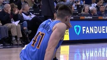 Juancho Hernangómez: titular por primera vez en la NBA y lesión en el tobillo