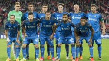 Equipo titular del Getafe en San Mam&eacute;s