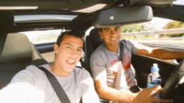 Ubilla y Cortés rumbo a Chillán. Viajaron por sus propios medios.