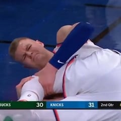 Terrible: Porzingis se rompe el cruzado de la rodilla izquierda
