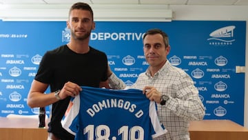 Domingos Duarte ya posa como jugador del Depor