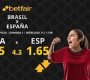 Brasil vs. España: horario, dónde ver, pronósticos y estadísticas