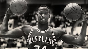 Len Bias, cuando era una estrella en la Universidad de Maryland.