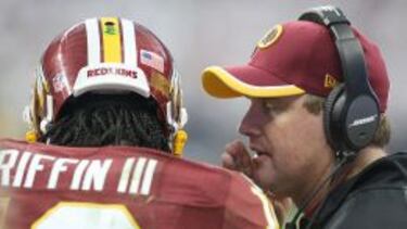 Robert Griffin III y Jay Gruden.