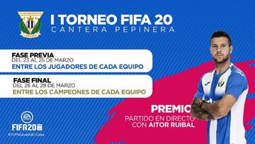 Ruibal, premio de un torneo FIFA para la cantera del Leganés