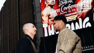 Cara a cara entre Teófimo López y Shakur Stevenson.