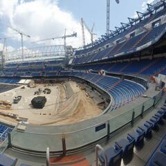 La pradera del nuevo Bernabéu va tomando forma