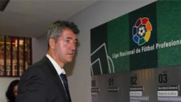 Miguel ángel Gil Marín en la sede de la Liga.