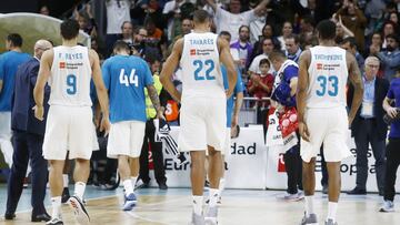 Reyes, Tavares y Thompkins, los &uacute;nicos p&iacute;vots sanos en el Madrid.