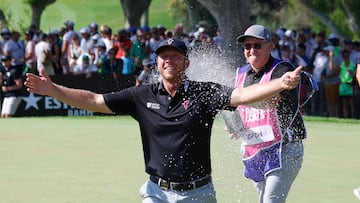 SAN ROQUE (CADIZ), 02/07/2023.- El golfista estadounidense Talor Gooch con doce golpes bajo par, se ha proclamado este domingo en el gaditano Real Club Valderrama vencedor del octavo torneo de la temporada del LIV Golf, EFE/A.Carrasco Ragel
