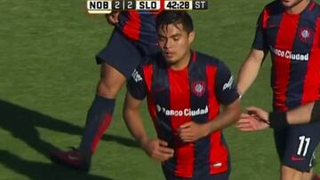 Paulo Díaz salva a San Lorenzo con su primer gol en Argentina