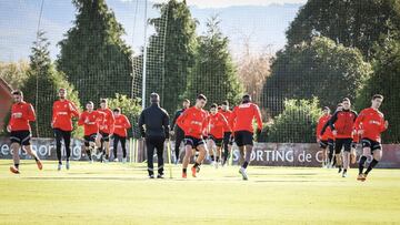 05.01.2023. ENTRENAMIENTO DEL SPORTING EN MAREO PREVIO AL PARTIDO FRENTE AL LEVANTE.