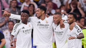 Vinicius, Bellingham, Mbappé y Rodrygo.