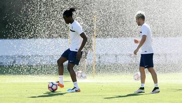 Bakary Koné durante un entrenamiento.
