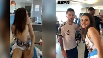 La incre赤ble historia de esta brasile?a, Messi y su reacci車n final