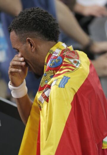  El atleta español Orlando Ortega logró la medalla de plata en la prueba de 110 m vallas 