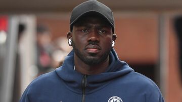 Kalidou Koulibaly, jugador del Chelsea, llega a Selhurst Park para disputar un partido.