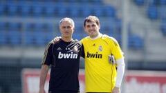 Mourinho y Casillas en el Real Madrid.