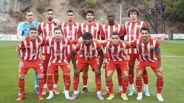 Alineación inicial del Almería en Marbella Football Center.