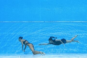 Cuando la mítica solista estadounidense Anita Álvarez acababa su ejercicio y se detenía la música durante el mundial de Budapest de natación, se desvaneció dentro del agua, por lo que rápidamente saltaron a la piscina la propia seleccionadora, Andrea Fuentes, vestida de calle, y un auxiliar de la competición que salvaron a la nadadora.