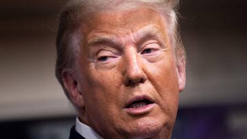 US President Donald Trump speaks during a briefing at the White House September 27, 2020, in Washington, DC. - US President Donald Trump paid just $750 in federal income taxes in 2016, the year he won the election, The New York Times reported September 27