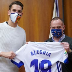 Oficial: Álex Alegría, cedido al Real Zaragoza