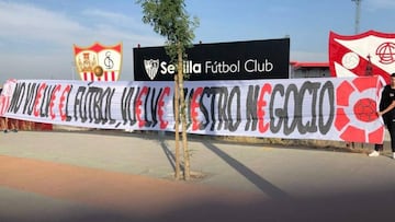 Pancarta de Biris Norte.