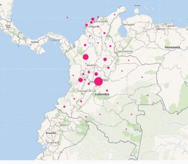 Mapa de casos y muertes por coronavirus por departamentos en Colombia: hoy, 22 de septiembre