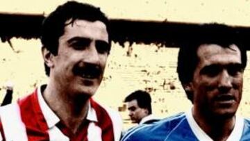 Abrazado a Goicoechea.