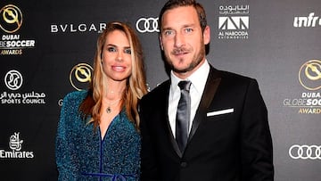 Ilary Blasi y Francesco Totti.