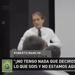 Se filtra la charla de Mancini antes de la final y a todo el mundo le llama la atención lo mismo