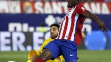 Jackson Martínez peleó pero no tuvo un buen partido ante Las Palmas.