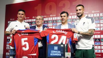 De izquierda a derecha Silva, Macan¨¢s, Nico Rodr¨ªguez y Jonathan Silva.
