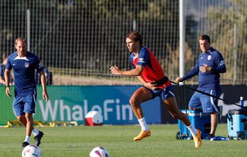 João, durante un ejercicio. 