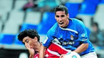 <b>VALIENTE. </b>Rayco, jugándose el tipo en el partido ante el Leganés.