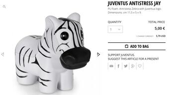 Imagine Cristiano Ronaldo has missed three sitters in a Champions League quarter-final against his former side... In that situation Juventus fans would be glad they’ve got their Juventus anti-stress zebra to hand to massage away the terror of missing out 