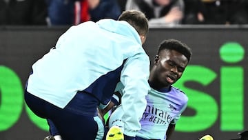 Arteta confirmó que el Arsenal no podrá contar con Bukayo Saka, líder en asistencias de la Premier League, hasta por lo menos el próximo mes de febrero.