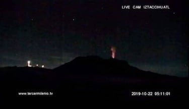 Imagen de supuesta fumarola del Iztaccihuatl sorprende a México