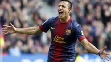 Alexis, feliz después del 1-0.