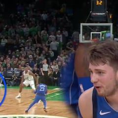 Doncic sobre la bocina en el templo de los Celtics: hasta él se quedó con la boca abierta