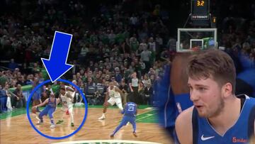 Doncic sobre la bocina en el templo de los Celtics: hasta él se quedó con la boca abierta