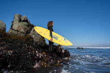 Lorena Fica participó en el Surfestival de Pichilemu.