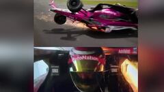 Terrible accidente: ¡su auto se volcó, patinó más de 100 metros y quedó en shock!