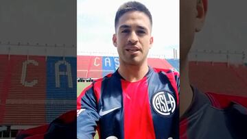 Así se presentó el ex albo Damián Pérez en San Lorenzo